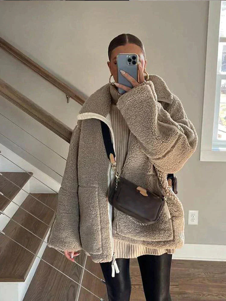 Oversized Teddy Coat